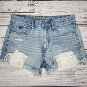 American Eagle Outfitters Vintage Hi-Rise Festival Distressed Denim Shorts | 4